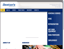 Tablet Screenshot of deatonsmechanical.com
